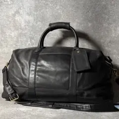 乙*二様 COACH レザー ボストンバッグ ブラック 2way - メルカリ