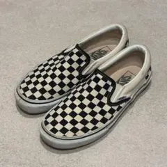 vans チェッカースリッポン