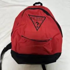 GUESS 赤黒 リュック・バックパック