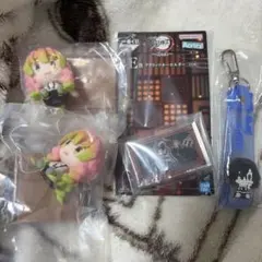 鬼滅の刃 一番くじ 伊黒小芭内 甘露寺蜜璃 ちょこのっこ キーホルダー セット