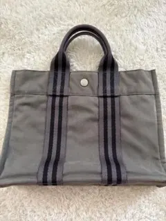 HERMES エルメス フールトゥ トートバッグ グレー