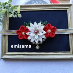 ✻紅✻《♥先搶先贏》つまみ細工花朵腰帶裝飾