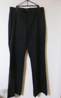 【美品】ラルフローレン 黒 ストレートパンツ スラックス LL 13号