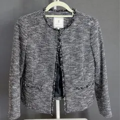 ROPE' PICNIC  ロペピクニック フリンジノーカラーツイードジャケット