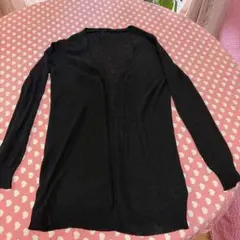 SHEIN ブラックスケスケ 長袖 カーディガン Mのサムネイル