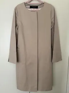 ユナイテッドアローズ トレンチコートノーカラー ロング ベージュ 38 M
