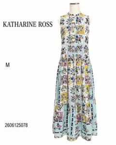 みみ2016 様★美品★キャサリンロス 総柄 ロングワンピース ティアードのサムネイル