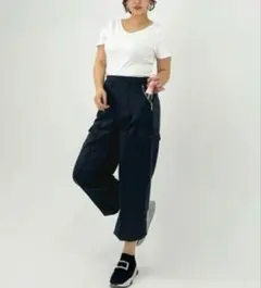 CINEMATIQ　ストレッチデニムライクパンツ　L　ネイビー　元鈴木さん 2026年最新】元鈴木さん パンツの人気アイテム - メルカリ