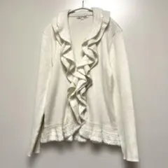 【美品】ウール混　ニット カーディガン キラキラ　NARACAMICIE