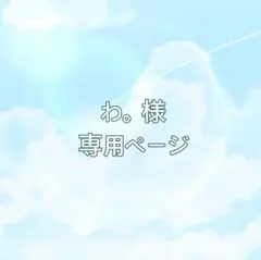 わ。様 専用ページ