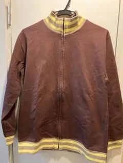 beamsブラウン ジップアップジャケット　綿100% 古着