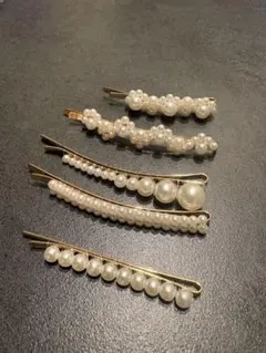 パールヘアピンセット 5本　結婚式