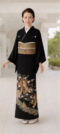 婚礼フルセット京友禅金彩加工工房落款　西陣正絹金箔引刺繍袋帯　婚礼帯揚げ帯締めのサムネイル