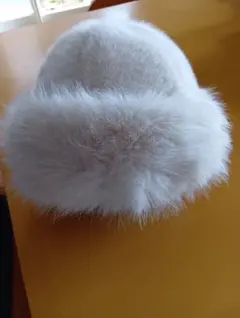 ◆◆新品ファーホワイト帽子