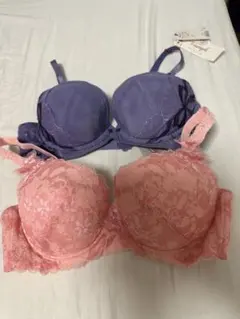 トリンプ ブラジャー E75 紫 ピンク セット