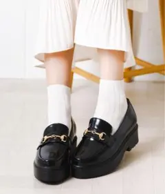 attagirl 厚底ビットデザインローファー