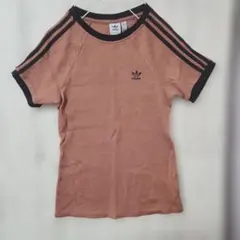 adidas 半袖Tシャツ 夏服　トップス　リブ編み М