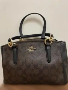 COACH ミニハンドバッグ ブラウン シグネチャー ショルダーバッグ 福袋