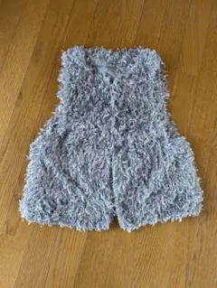 お値上げ　グレー フリンジ ベスト