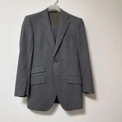麻布テーラー カシミア混スーツ ミディアムグレースーツ