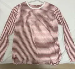 新品　ユニクロ　ボーダー長袖（赤）のサムネイル