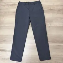 【Mサイズ】防風裏起毛ストレッチテーパードパンツ チャコール 防寒のサムネイル
