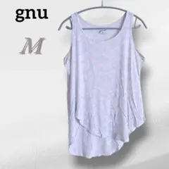 gnu Mサイズ 花柄 タンクトップ レーヨン 薄い 柔らかい素材 インナー