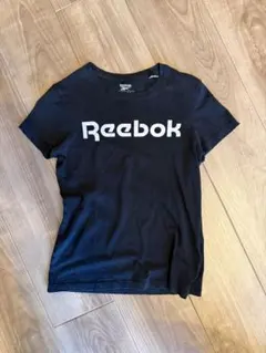 Reebok ロゴプリント 半袖Tシャツ ブラックS