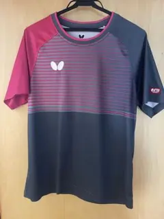 Butterfly 卓球ウェア Mサイズ グレー/ピンク