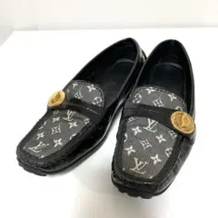 ルイヴィトン ドライビングシューズ エナメル モノグラム キャンバス 36 中古のサムネイル