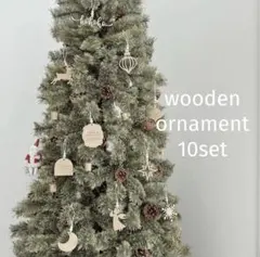 木製クリスマスオーナメント　10点セット