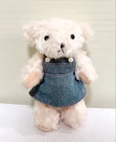 TULLY'S COFFEE ベアフル ぬいぐるみ デニムワンピース