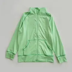 【美品】接触冷感 ラッシュガード　150cm　ライトグリーン　水陸両用　長袖