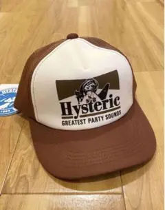 新品HYSヒステリックグラマー GUITAR GIRLガール メッシュキャップ茶