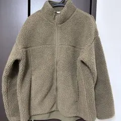 GU カーキ フリースジャケット アウター Lサイズ