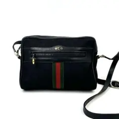 【美品】グッチ　ショルダーバッグ　GGスプリーム　シェリーライン　キャンバス