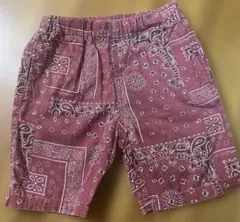 MARKEY'S バンダナ柄 赤 ハーフパンツ　110