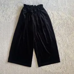 GU ベロアパンツ　黒　140
