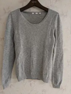 【匿名配送】ユニクロ カシミヤ100% ニットセーター クルーネック Sサイズ