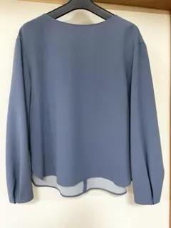 【最終値下げ】IENA / イエナ ジョーゼットボンディングブラウス　ブルー