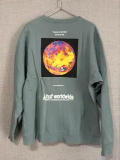 HUF グリーンスウェット Lサイズのサムネイル