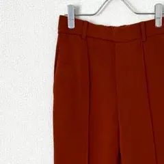 LOWRYS FARM スラックス センタープレス 裾スリット ポケット付き