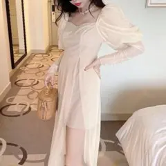 【完売品】 amerge. シフォンワンピース