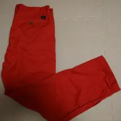 Lacoste レッドパンツ　76センチ