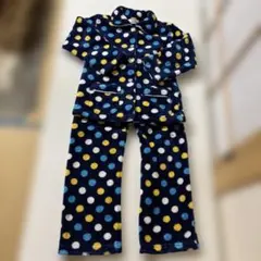 パーソンズ PERSON’S 水玉模様フリースパジャマ上下セット 110cm