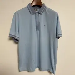 LACOSTE ラコステ ライトブルー ハーフジップ ポロシャツ サイズ6