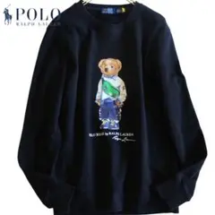 ⭐︎極美品⭐︎ポロラルフローレン スウェット トレーナー ポロベア 黒 裏起毛 ラルフローレン ポロベア トレーナー メンズ（ファッション）の