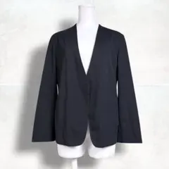 ボールジィ ノーカラーストレッチジャケット シンプル 日本製のサムネイル