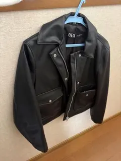 ZARA ブラック ライダースジャケット