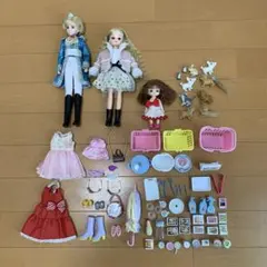 リカちゃん　3体と小物セット